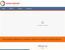 Tablet Screenshot of centurycomputers.biz